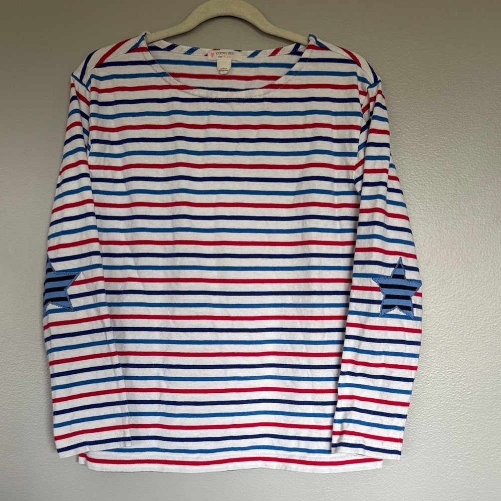Crewcuts Red and Blue Striped Shirt
